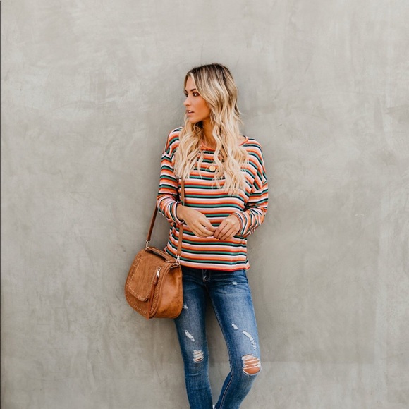 Striped Sweater Top - Picture 7 of 8